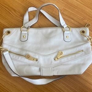 Michael Kors Shoulder Bag Purse (Cream/Gray)